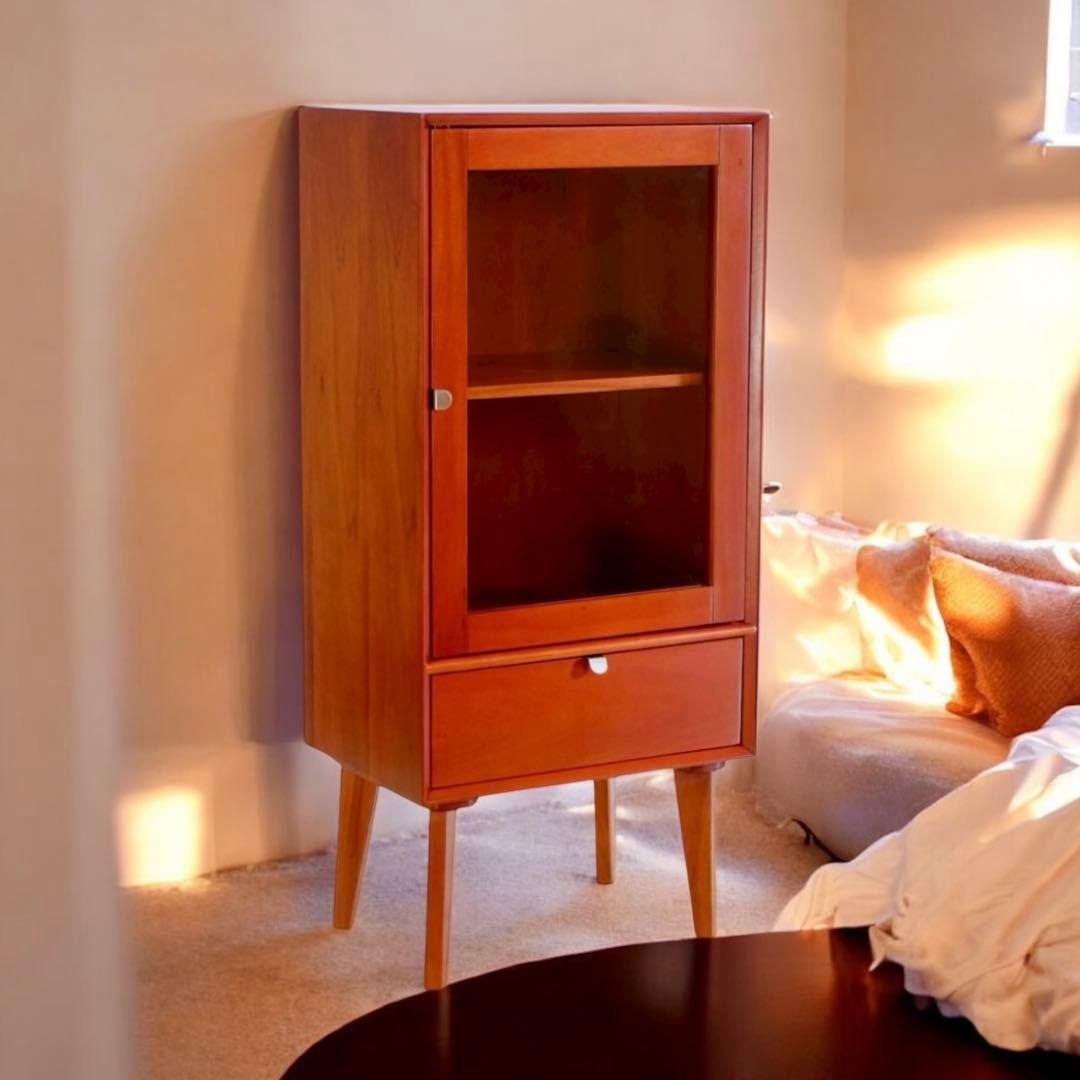 H 新品 北欧 キャビネット 飾り棚 リビング収納 サイドボード 収納棚 木製