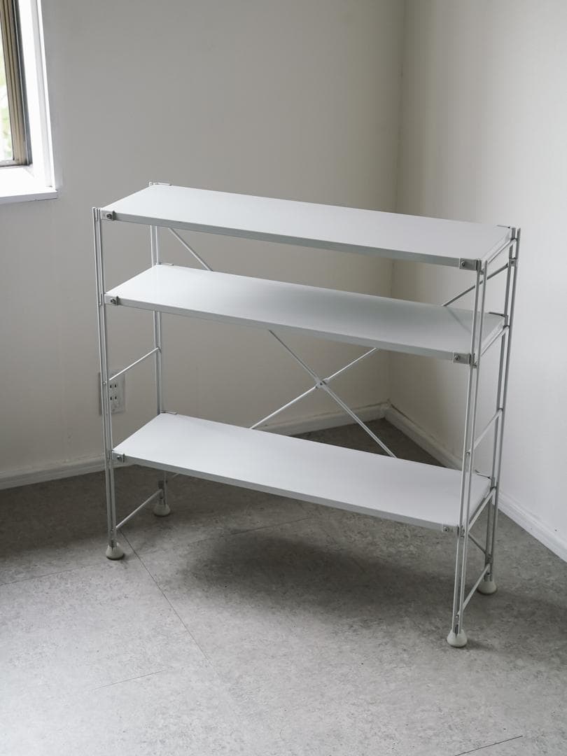 無印良品/muji ユニットシェルフ/ 棚 グレー インダストリアル