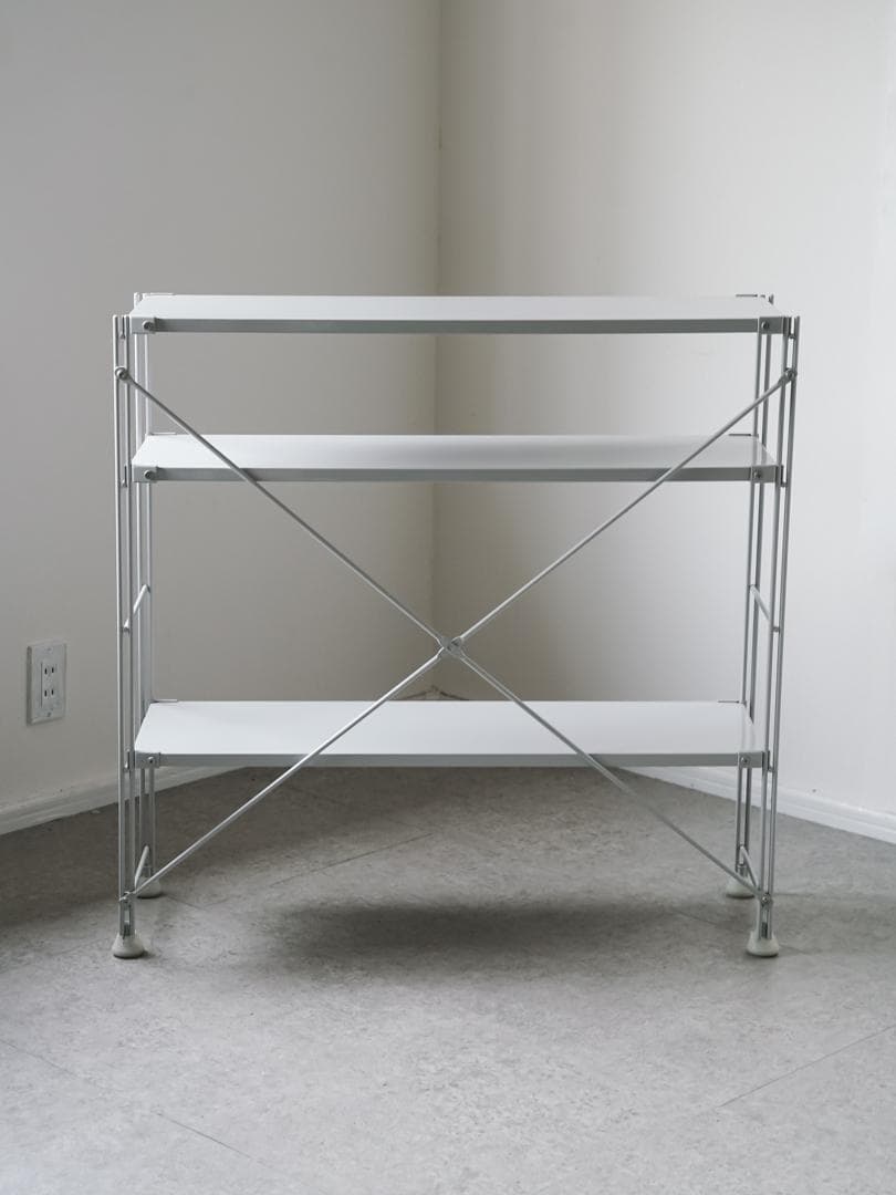 無印良品/muji ユニットシェルフ/ 棚 グレー インダストリアル