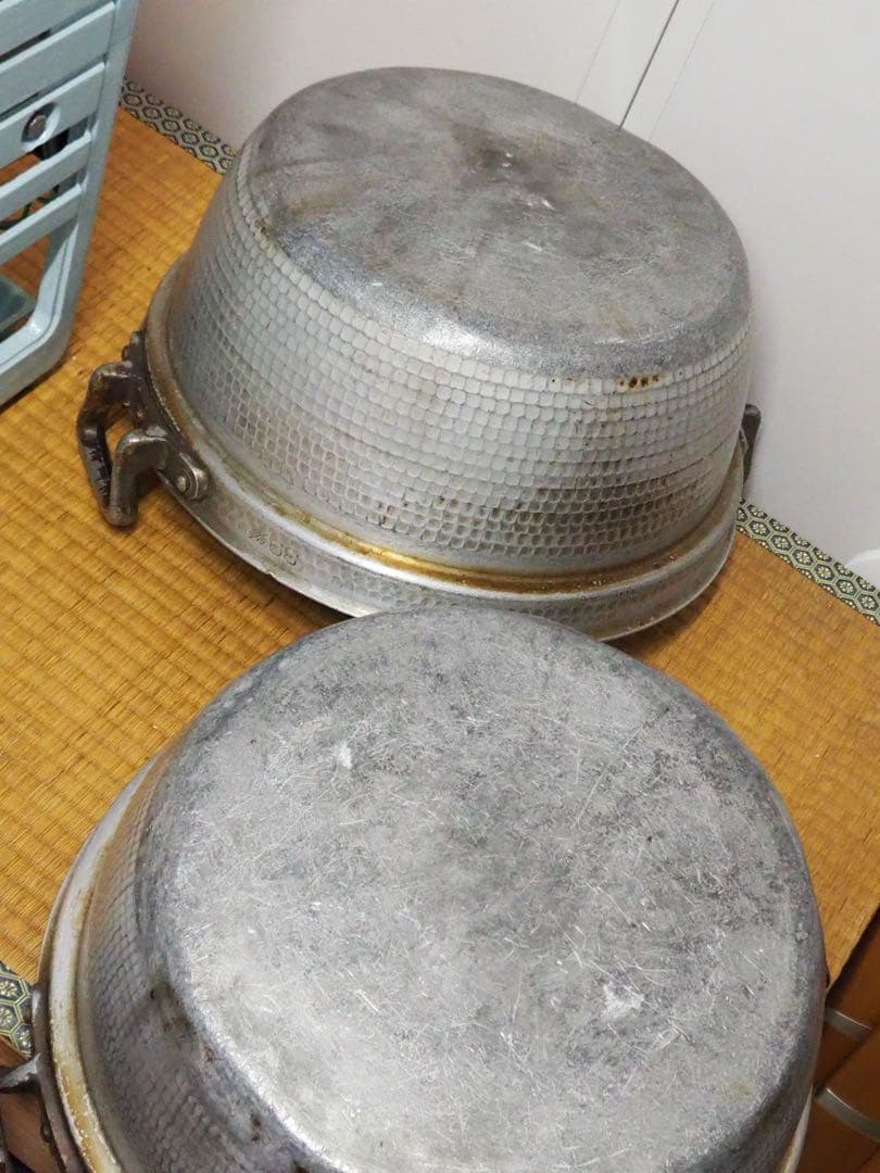 アルミ両手鍋 段付鍋2個セット39サイズ