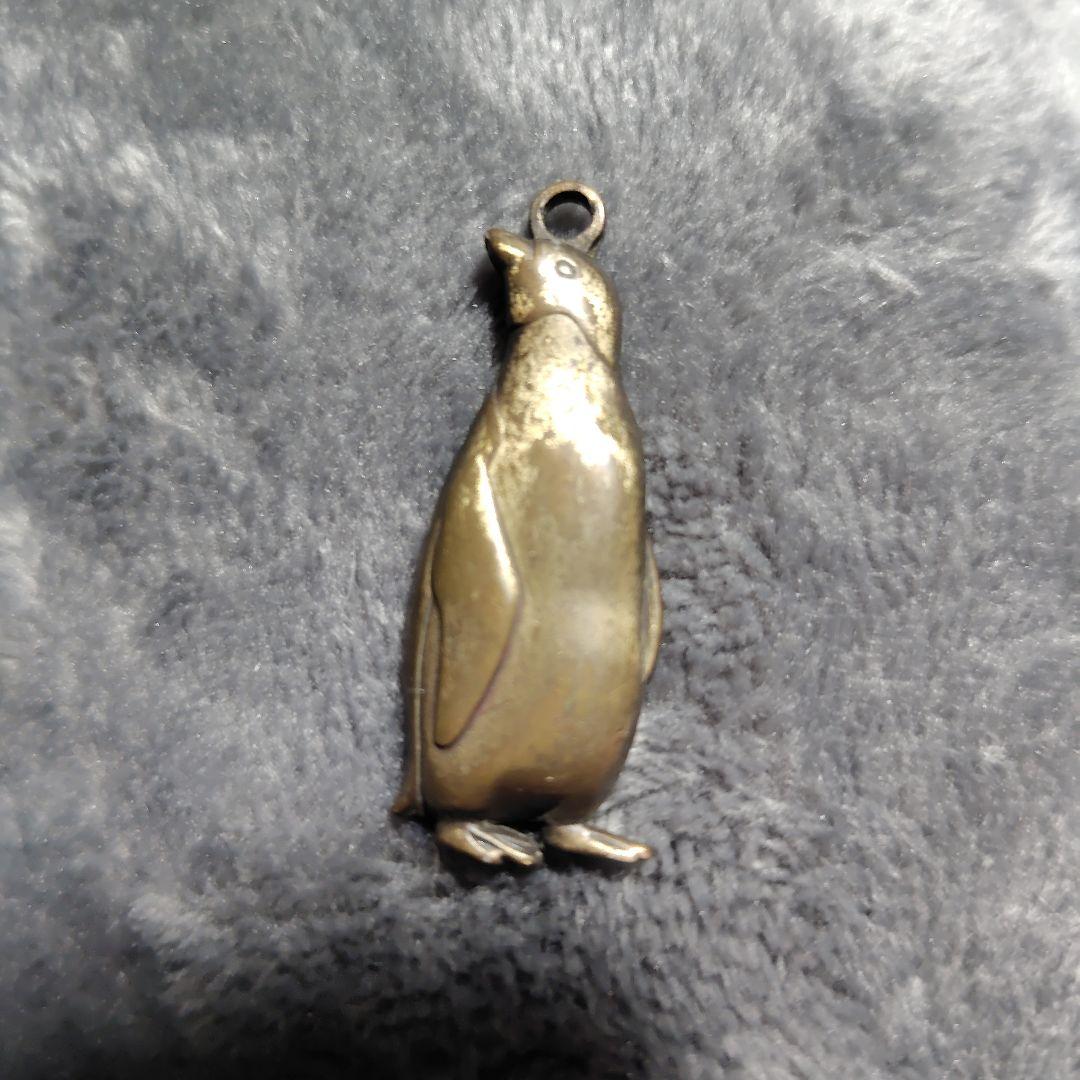 ヴィンテージ　ペンギン　チャーム　真鍮 ドイツ 真鍮 ペンギン ブローチ ヴィンテージゴールド