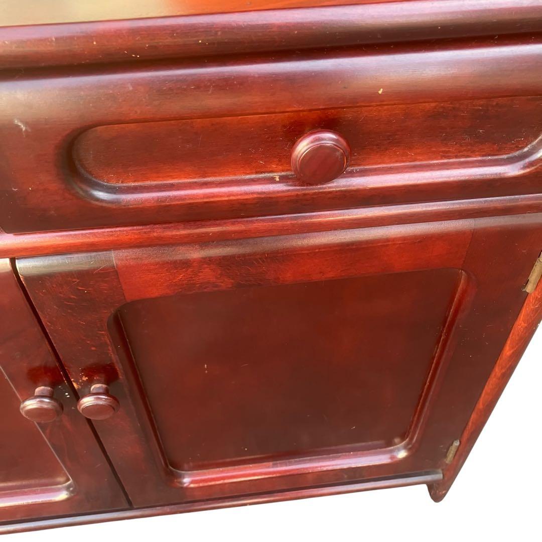 オールドカリモク　キャビネット　昭和レトロ 電話台 花台 古家具　FAX台