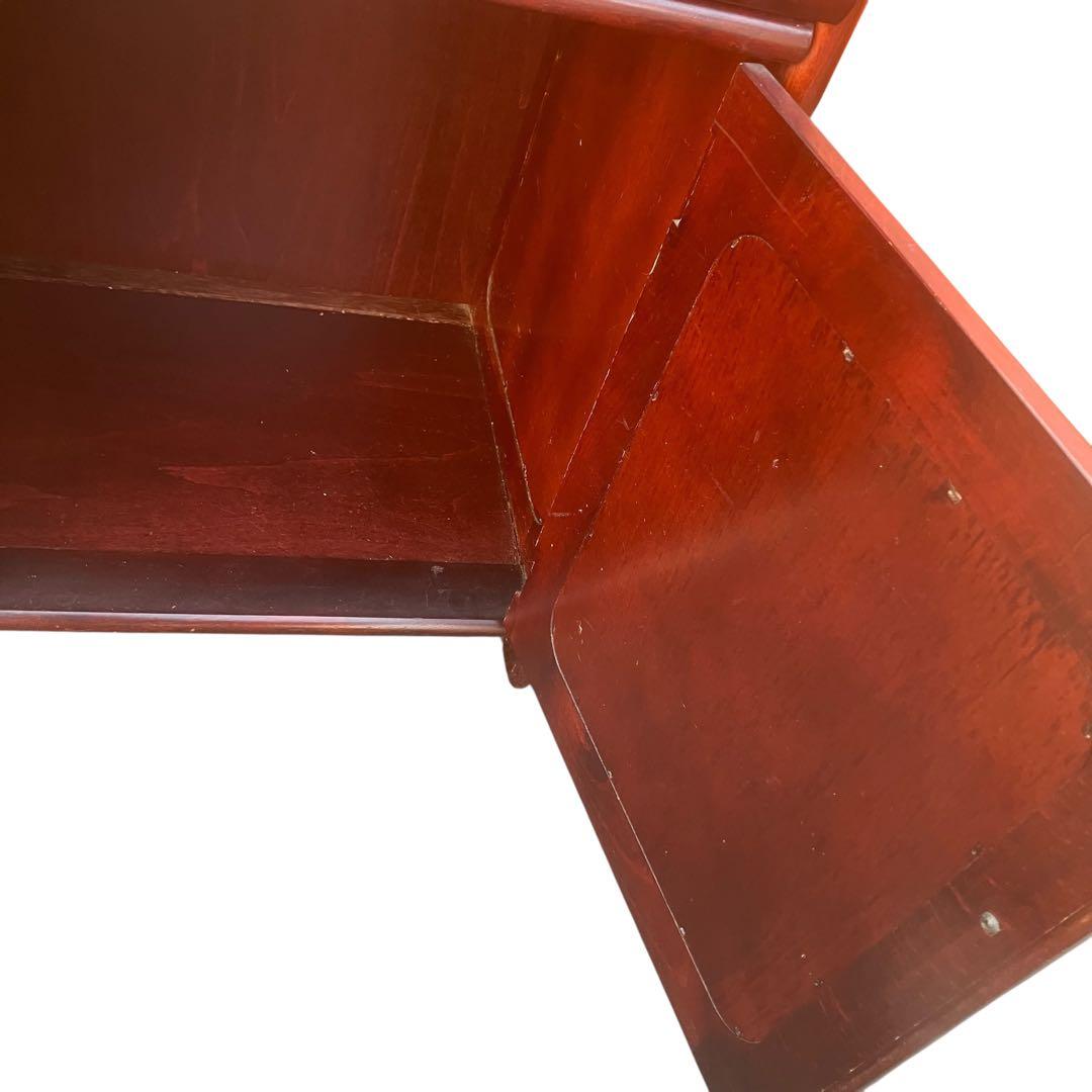 オールドカリモク　キャビネット　昭和レトロ 電話台 花台 古家具　FAX台