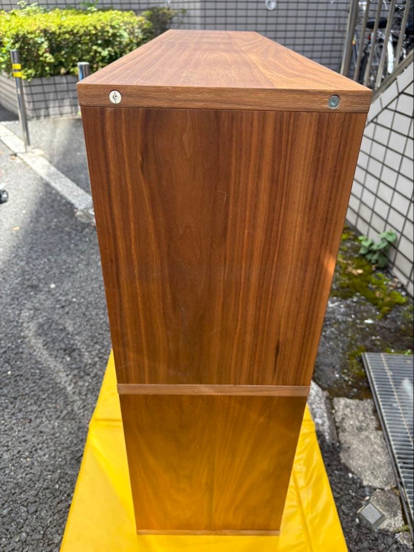無印　スタッキングシェルフ　ウォールナット