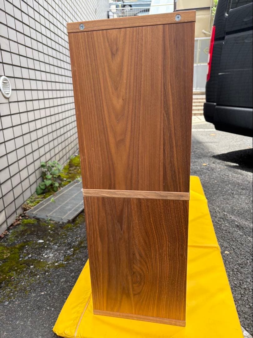 無印　スタッキングシェルフ　ウォールナット