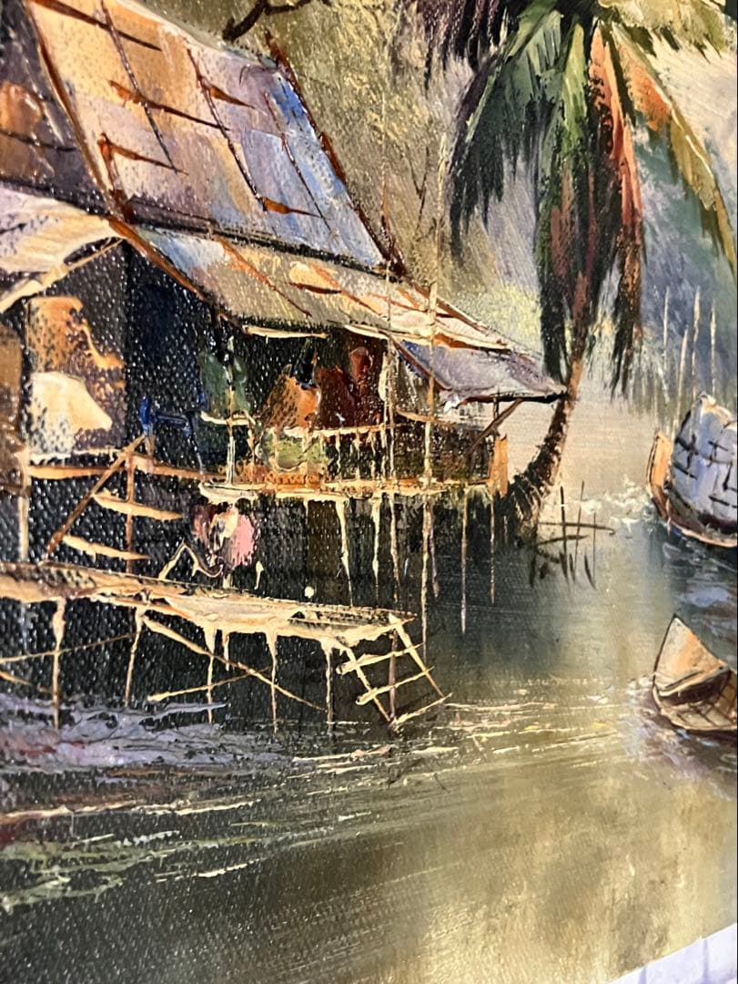 ビンテージ品☆KN作・風景画・肉筆の油彩画 - メルカリ