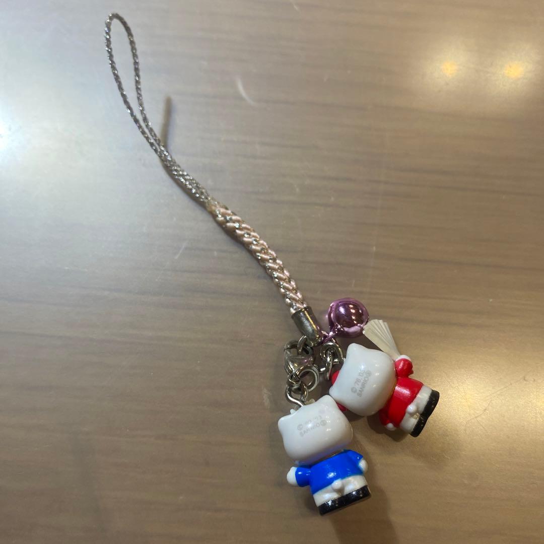 ハローキティ ご当地 大阪限定 漫才バージョン 根付 ストラップ