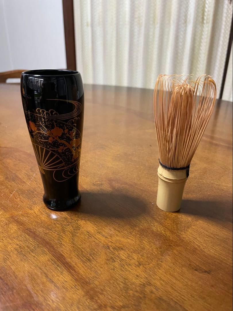 利休扇面蒔絵茶箱　輪島塗　市中五稜作