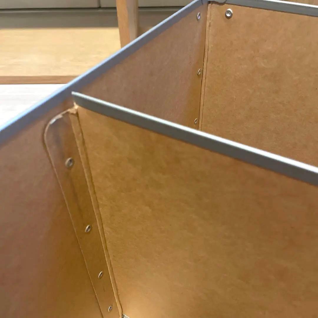 無印良品 スタッキングシェルフ 2段×3列 オーク 廃盤パルプボード収納2個付き