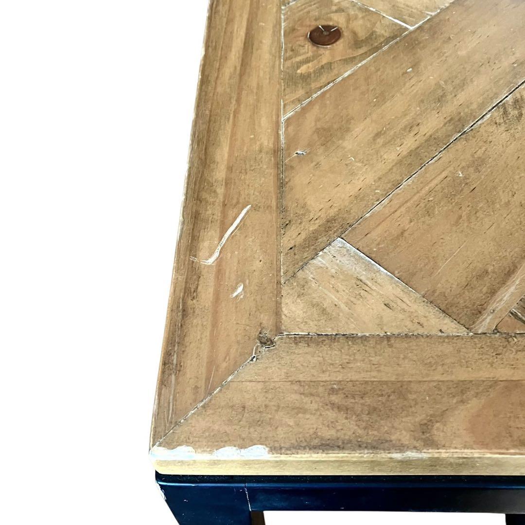 ヘリンボーン ローテーブル カフェテーブル インダストリアル 幅100cm