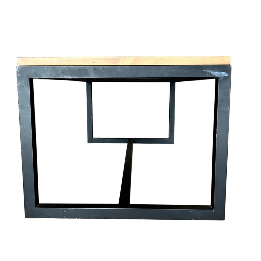 ヘリンボーン ローテーブル カフェテーブル インダストリアル 幅100cm