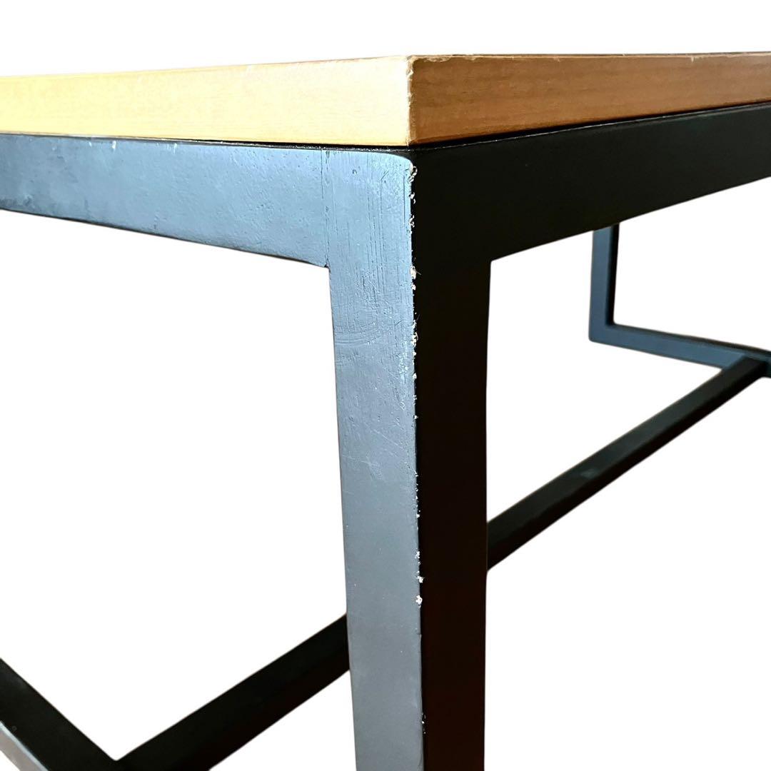 ヘリンボーン ローテーブル カフェテーブル インダストリアル 幅100cm