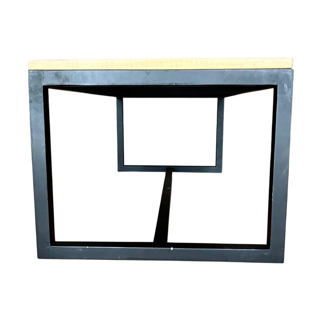 ヘリンボーン ローテーブル カフェテーブル インダストリアル 幅100cm