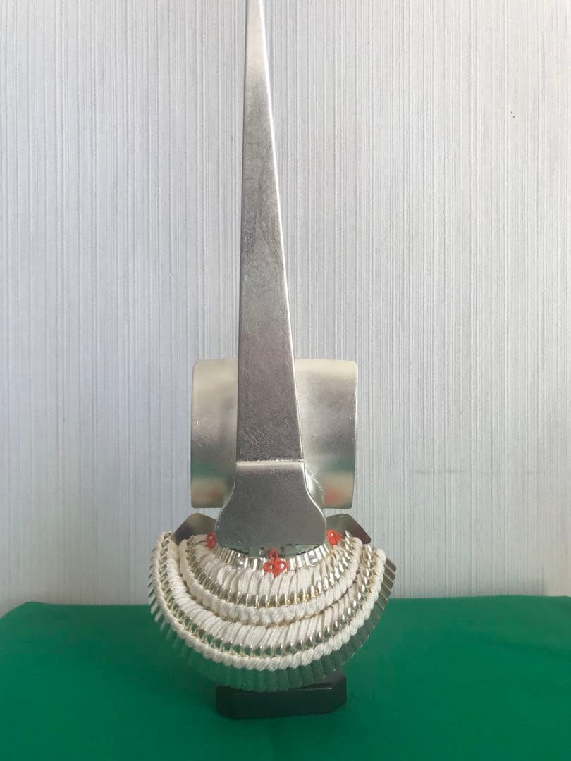 飾兜　レア品　徳川家康　一之谷　展示品　平安　武久作　純銀箔押　正絹白糸