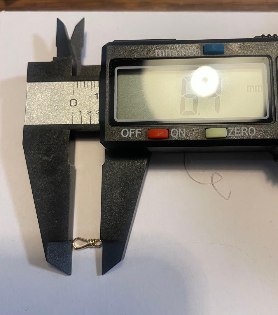 k18 フック受け金具 留め具 ダルマカン ネックレス