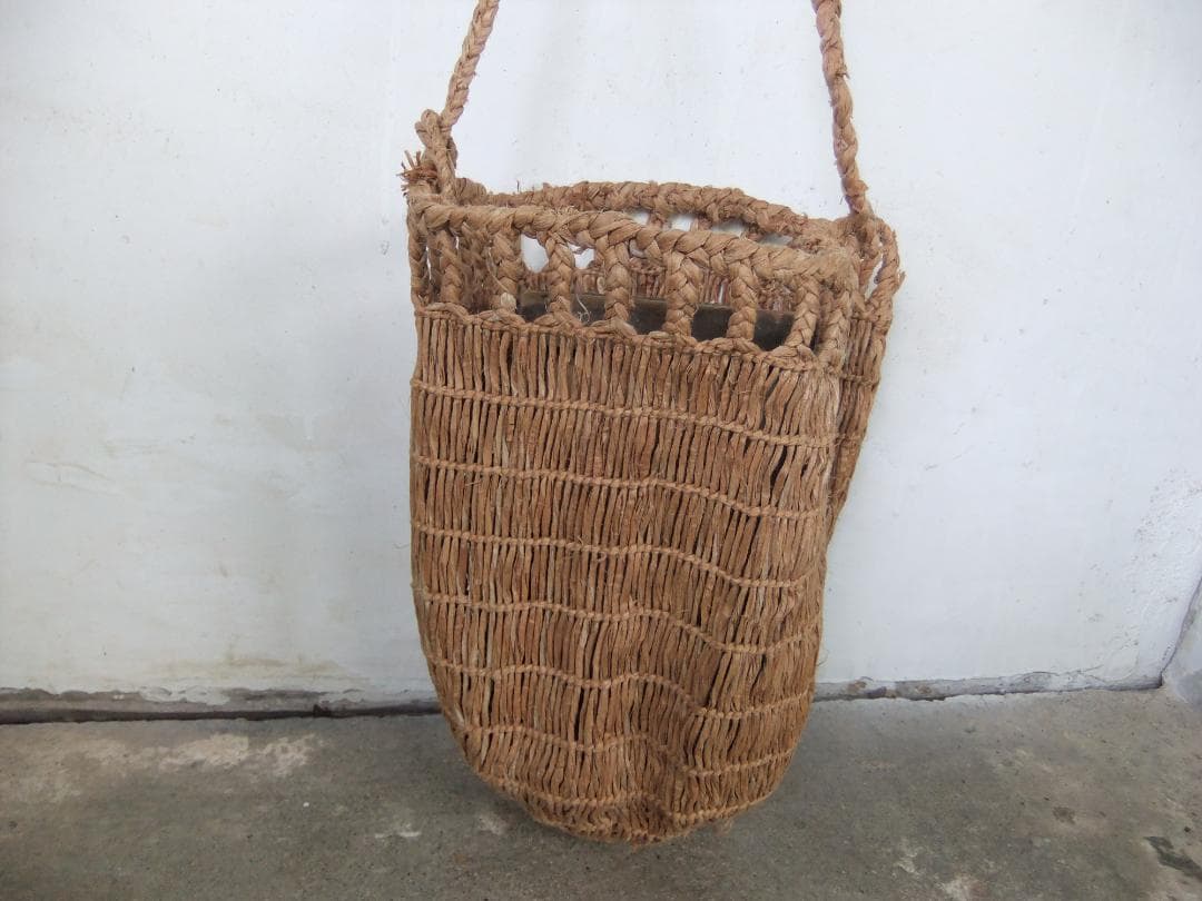 アイヌ民具　編み袋　サラニプ*1