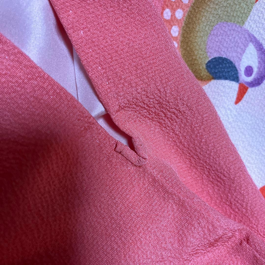 正絹７歳着物セット　お誂え四つ身着物・長襦袢他