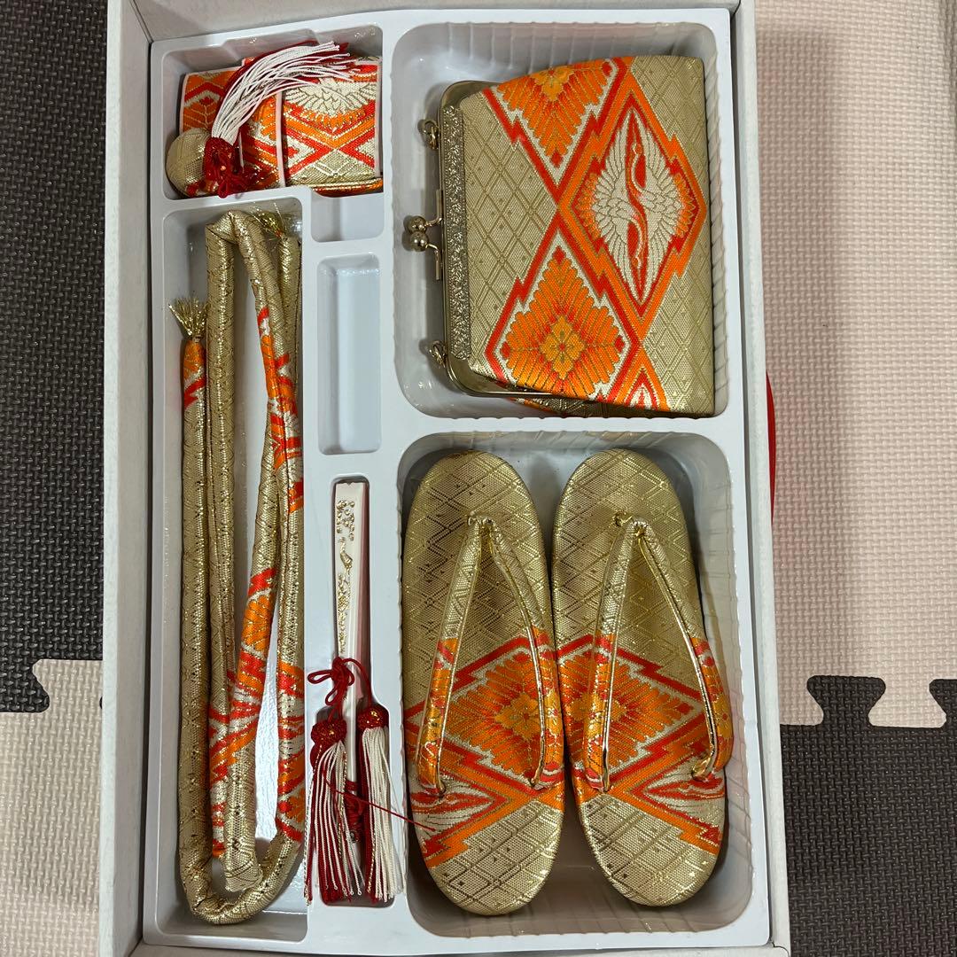 正絹７歳着物セット　お誂え四つ身着物・長襦袢他