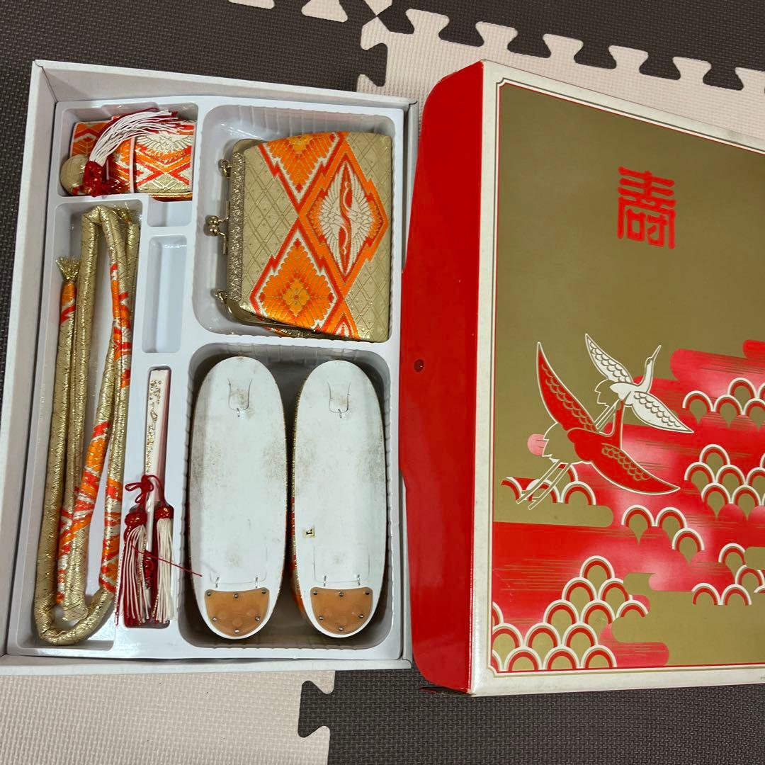 正絹７歳着物セット　お誂え四つ身着物・長襦袢他