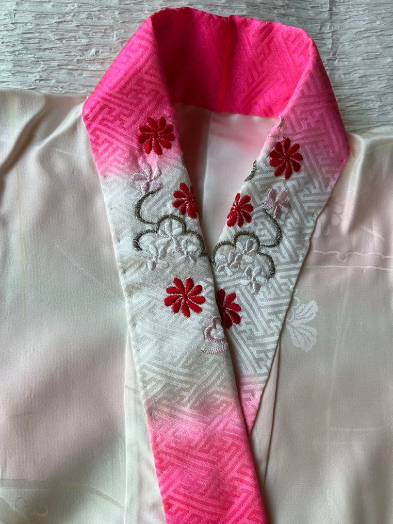 正絹７歳着物セット　お誂え四つ身着物・長襦袢他