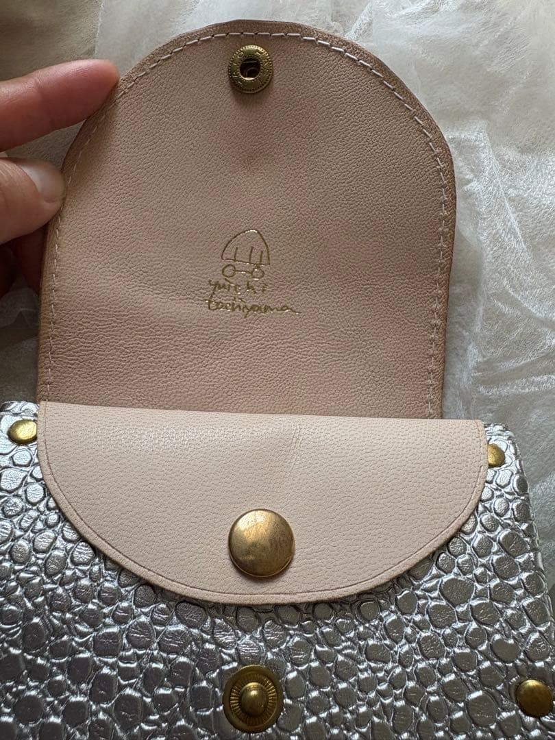 シルバー　アコーディオン財布Yuich Tachikawa 新品未使用