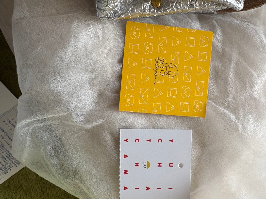 シルバー　アコーディオン財布Yuich Tachikawa 新品未使用