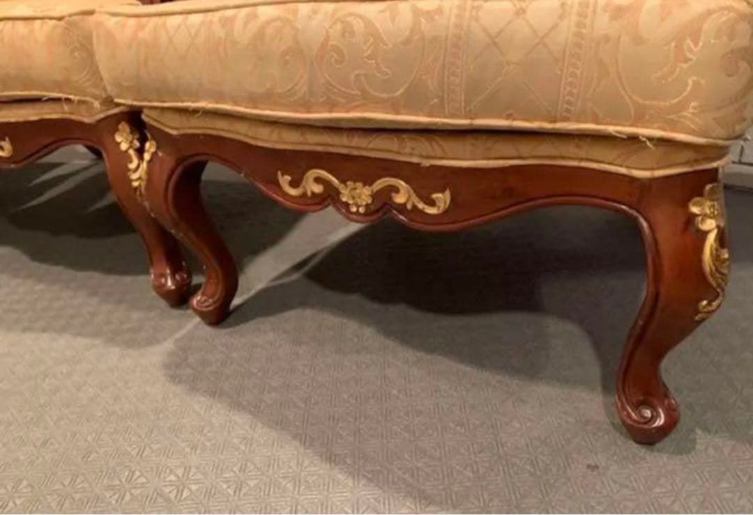 クラシック・ジャカールチェア4脚＆冨士フジファニチャーテーブル