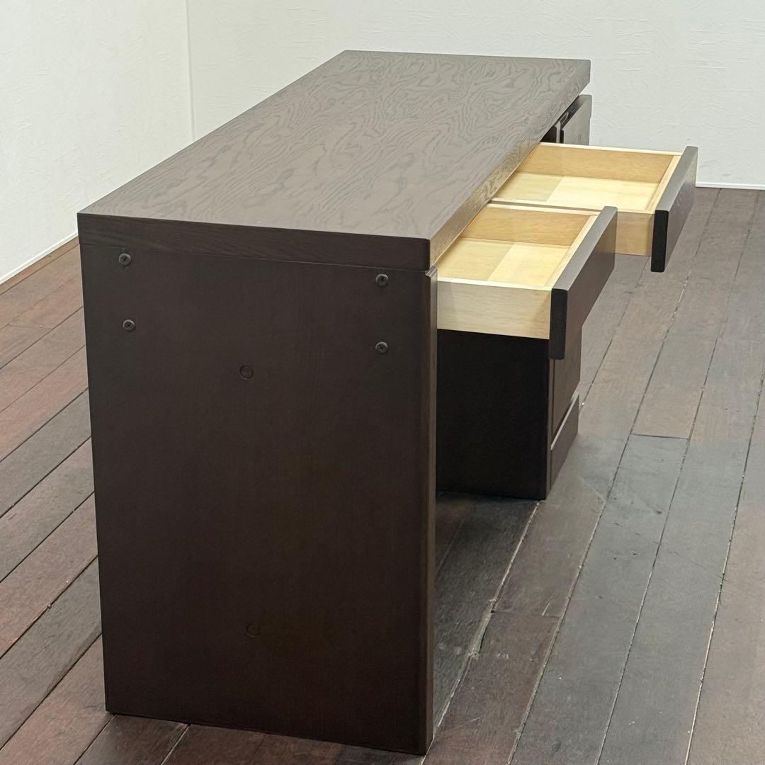 H21K70 上ヶ嶋木工 レスター コンパクトデスク キャビネット300