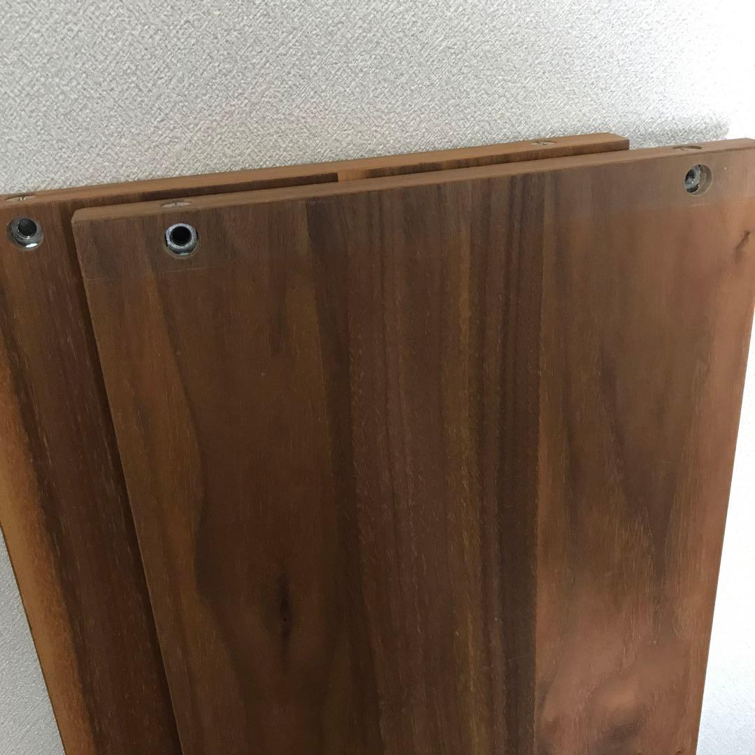 送料込　無印良品　スタッキングシェルフ　ワイド３段・追加２段・ウォールナット材