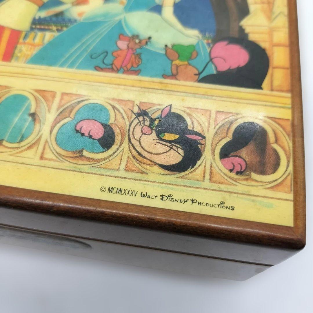 80s DISNEY オルゴール ジュエリーボックス シンデレラ　レトロ