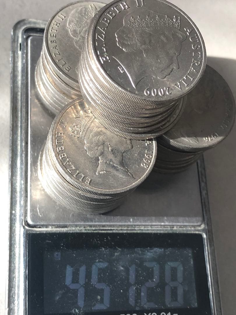 N4379【オーストラリア】20セント 硬貨 古銭 コイン 年号揃い 40枚