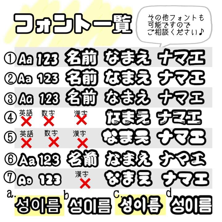 オーダー文字　受付中！　NCT マーク　うちわ文字　ハングル　連結うちわ