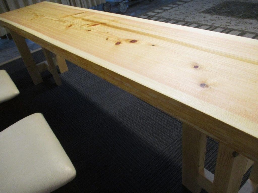 # 612 ■　檜　ヒノキ　テーブル　ダイニング　カウンター　座卓　一枚板