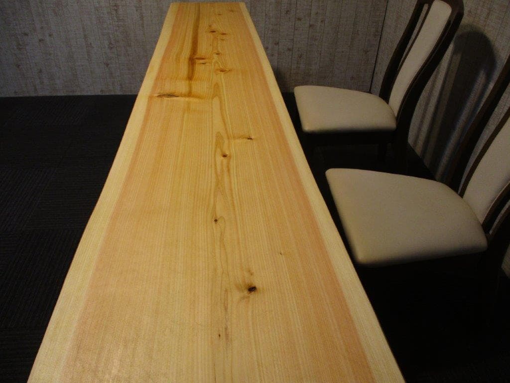 # 612 ■　檜　ヒノキ　テーブル　ダイニング　カウンター　座卓　一枚板