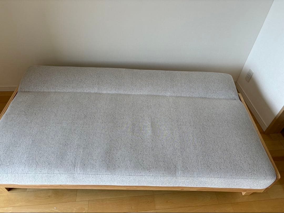 【引き取り可】モダンデコ ソファベッド 3人掛け グレー