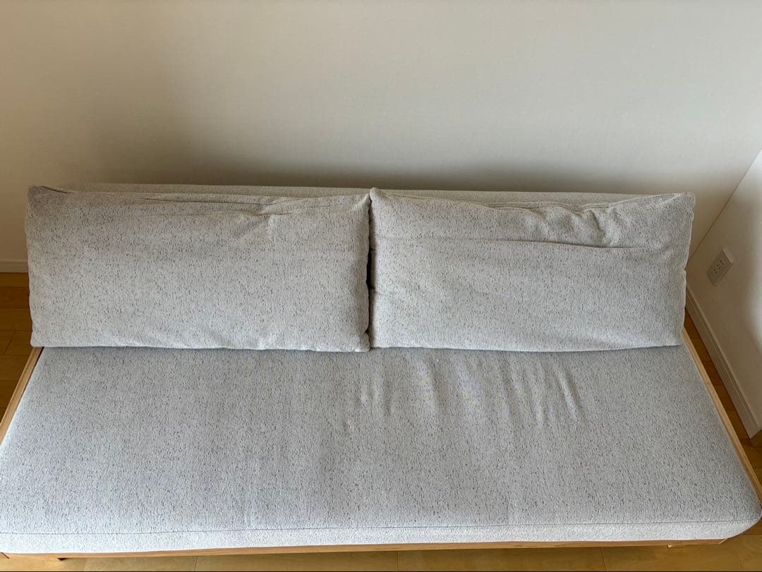 【引き取り可】モダンデコ ソファベッド 3人掛け グレー