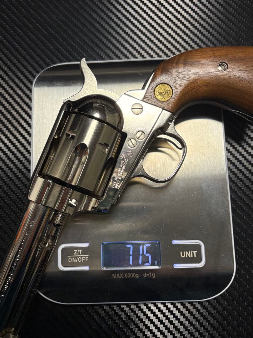 タナカワークス コルトSAA シビリアン ニッケルフィニッシュ 木製