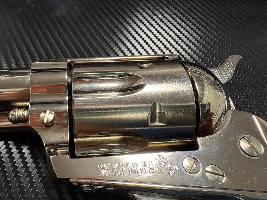 タナカワークス コルトSAA シビリアン ニッケルフィニッシュ 木製