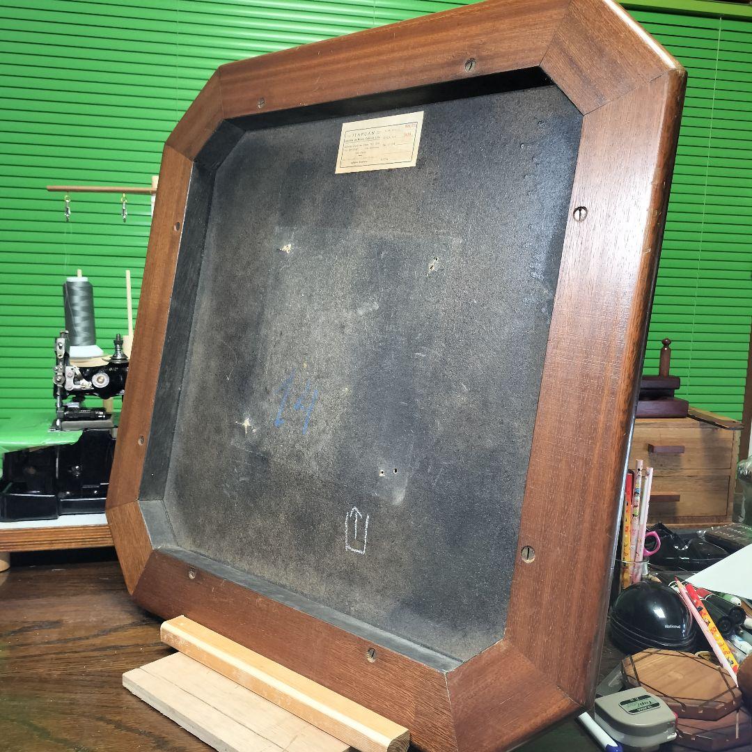 希少【ブラジル製】ヴィンテージ天板本革鋲打ち61×61×5cmセンターテーブル