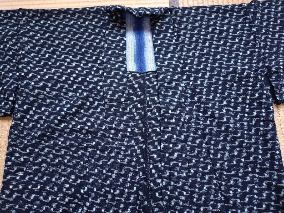 古布 木綿 藍染め ボロ 襴繹 古布 木綿 希少手刺しラグ ボロ 襴繹