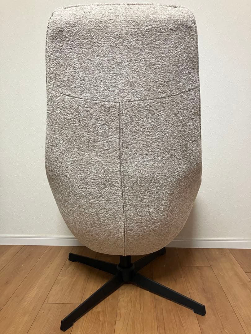 モダンデザイン ベージュファブリック 1人掛けソファ