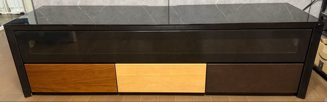 直接受取希望　モダン テレビ台 引き出し付き　160cm 片側面傷みあり
