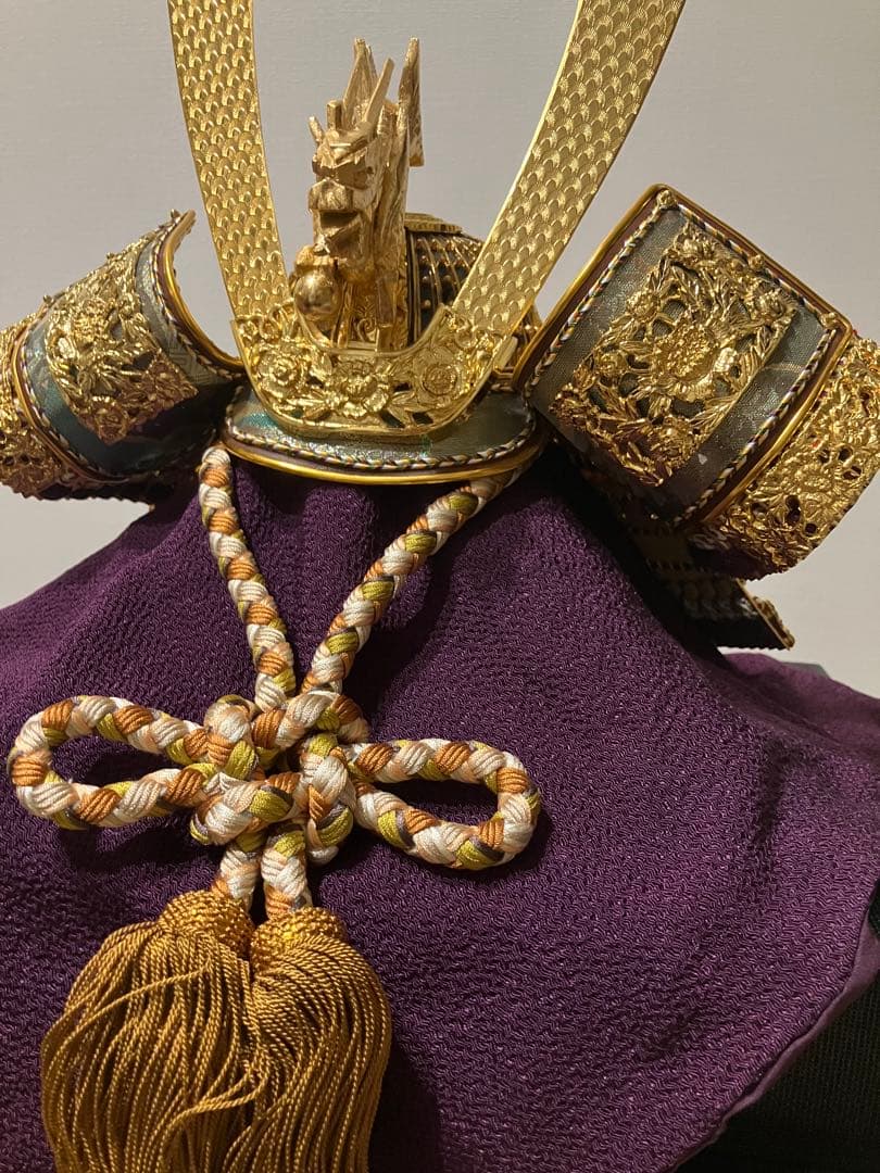 五月人形 兜飾り 勘助兜 平安祥秀作 高級 名札・屏風付き（2020年購入）