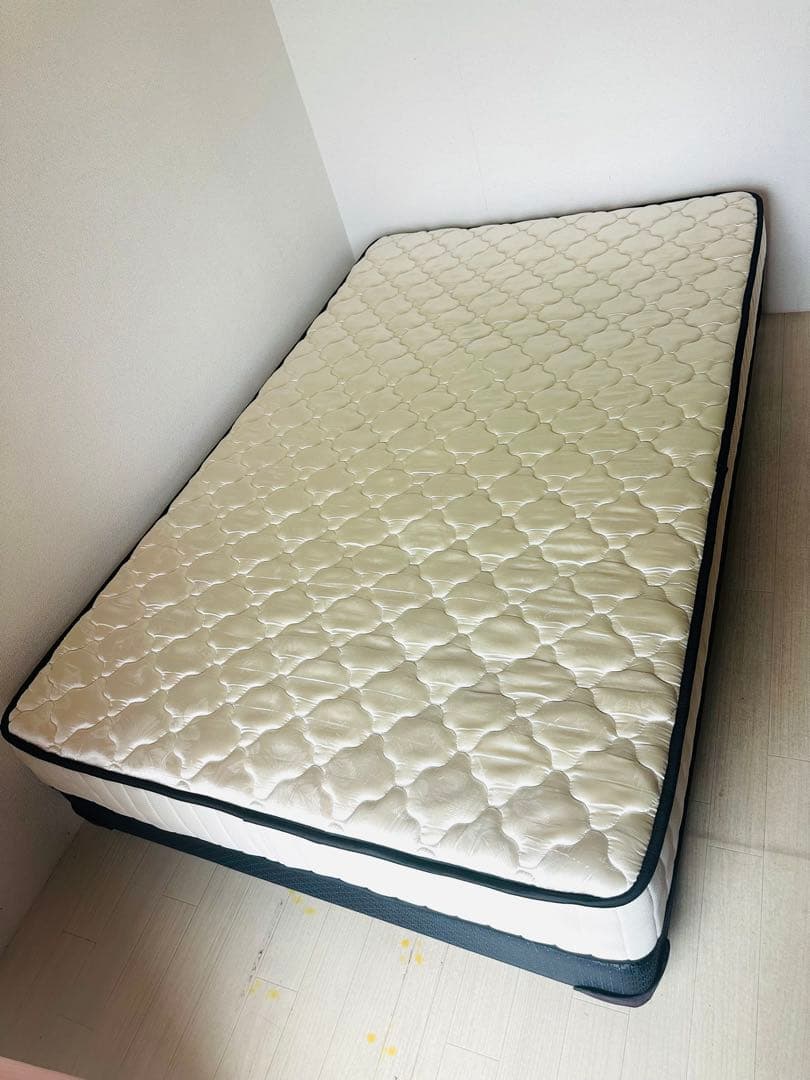 セミダブル スプリングマットレス ホワイト・ブラック