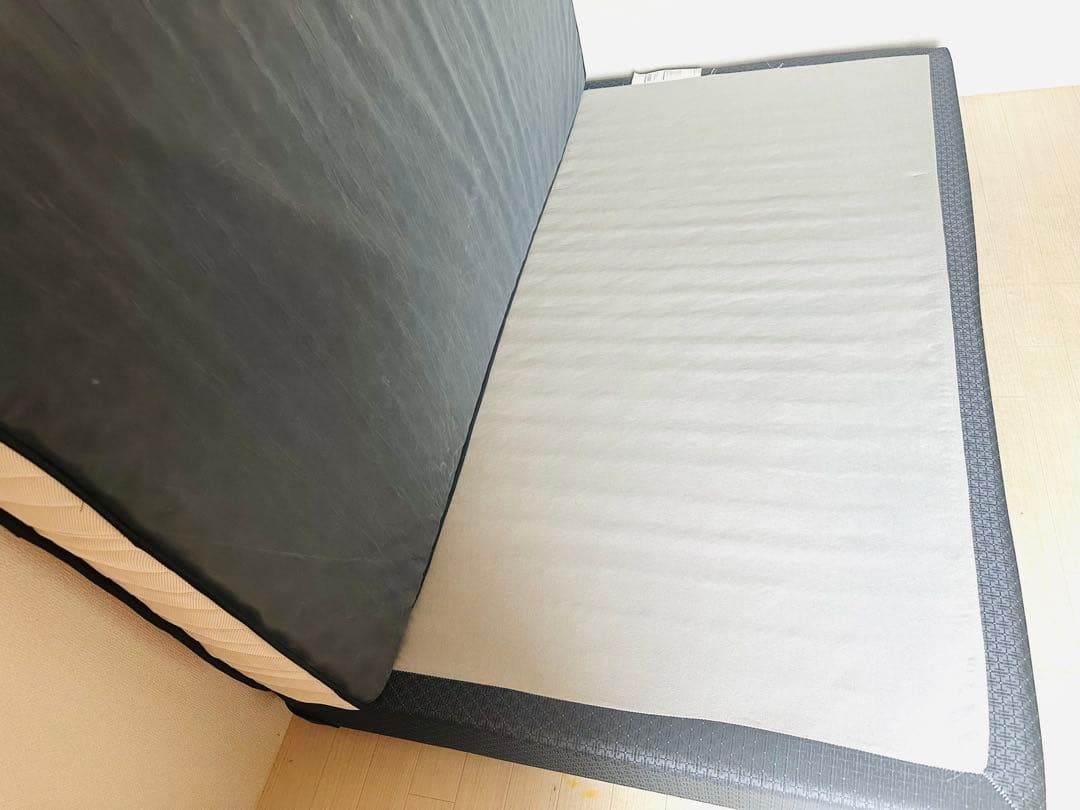 セミダブル スプリングマットレス ホワイト・ブラック