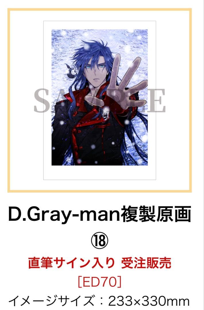 D.Gray-man 原画展 複製原画 神田ユウ - メルカリ