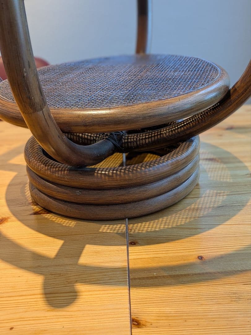 ラタンテーブル　籐テーブル　ガラス　昭和レトロ　ヴィンテージ　インテリア
