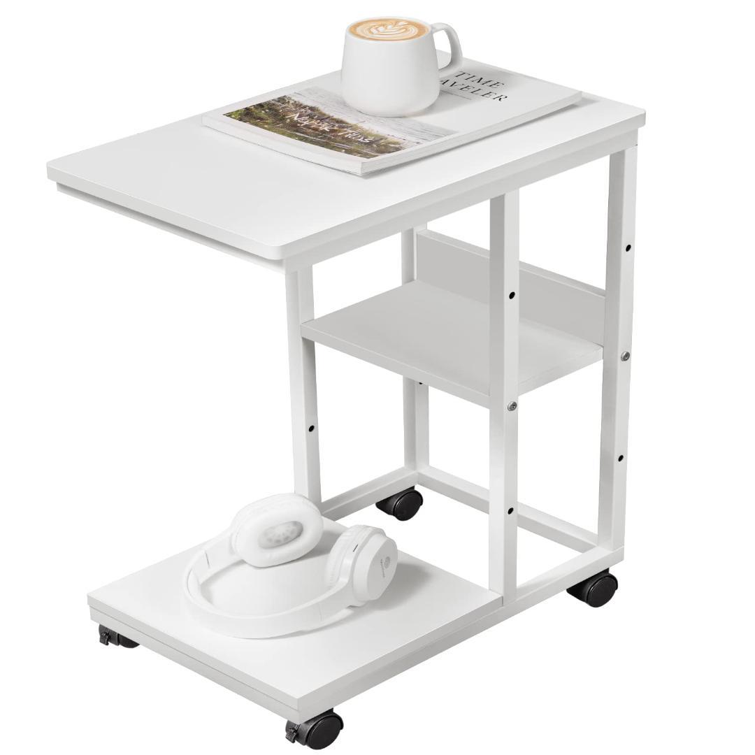 サイドテーブル コの字型ベッド キャスター付き サイドテーブル