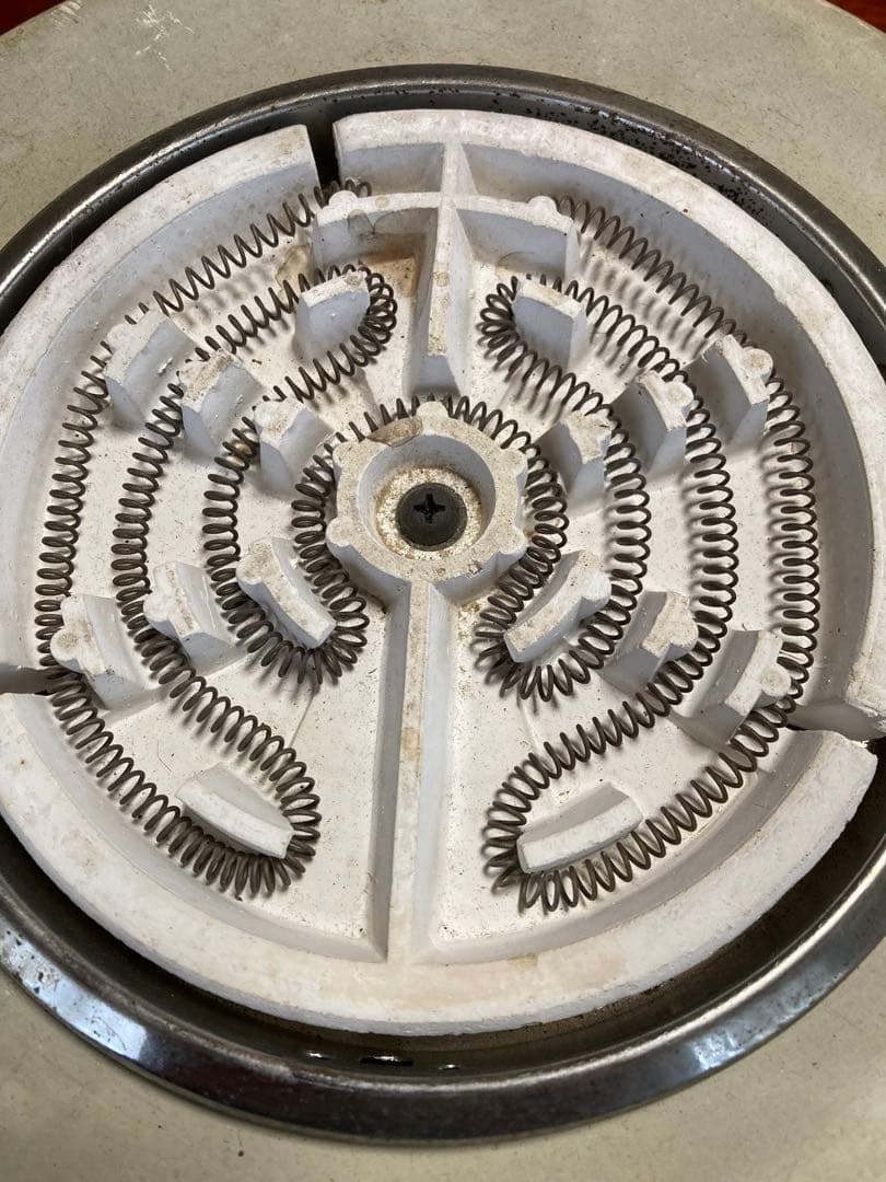 【昭和レトロ】美品 ナショナル 600W 丸型コンロ NK-672