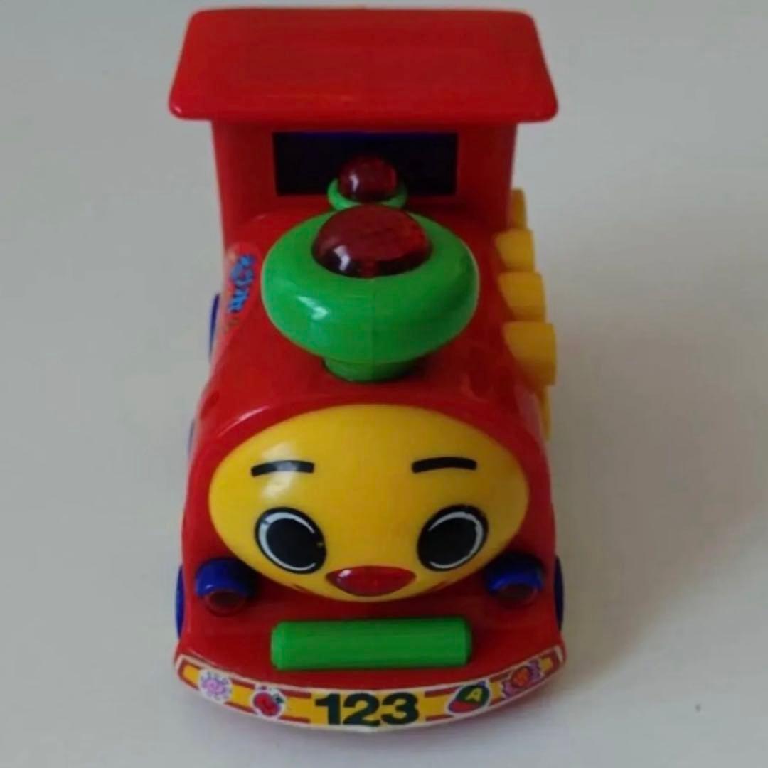 ポッポおしゃべりTRAIN おもちゃ列車 音鳴る 赤 - メルカリ